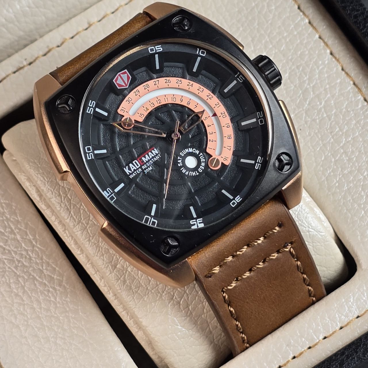 ساعت مچی چرم مردانه کیدمن مدل B 6011 kademan