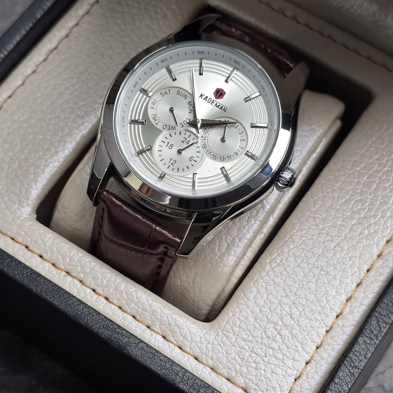 ساعت مچی مردانه چرم کیدمن مدل 855 Kademan