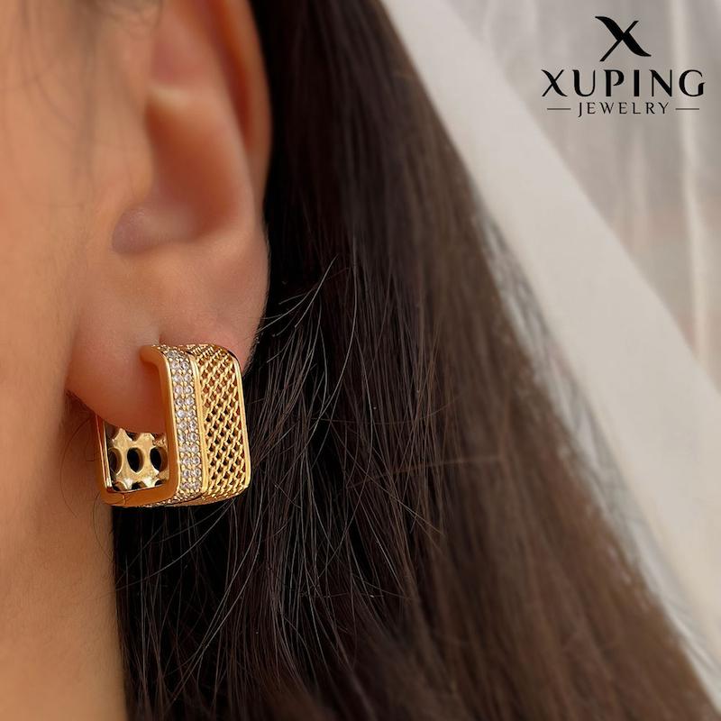 گوشواره مشبک نگین‌دار ژوپینگ