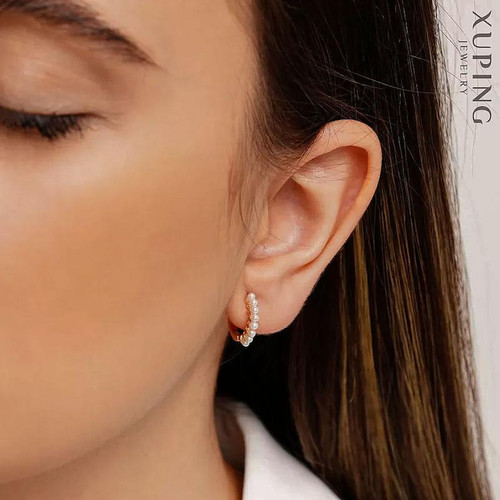 گوشواره حلقه مرواریدی ژوپینگ