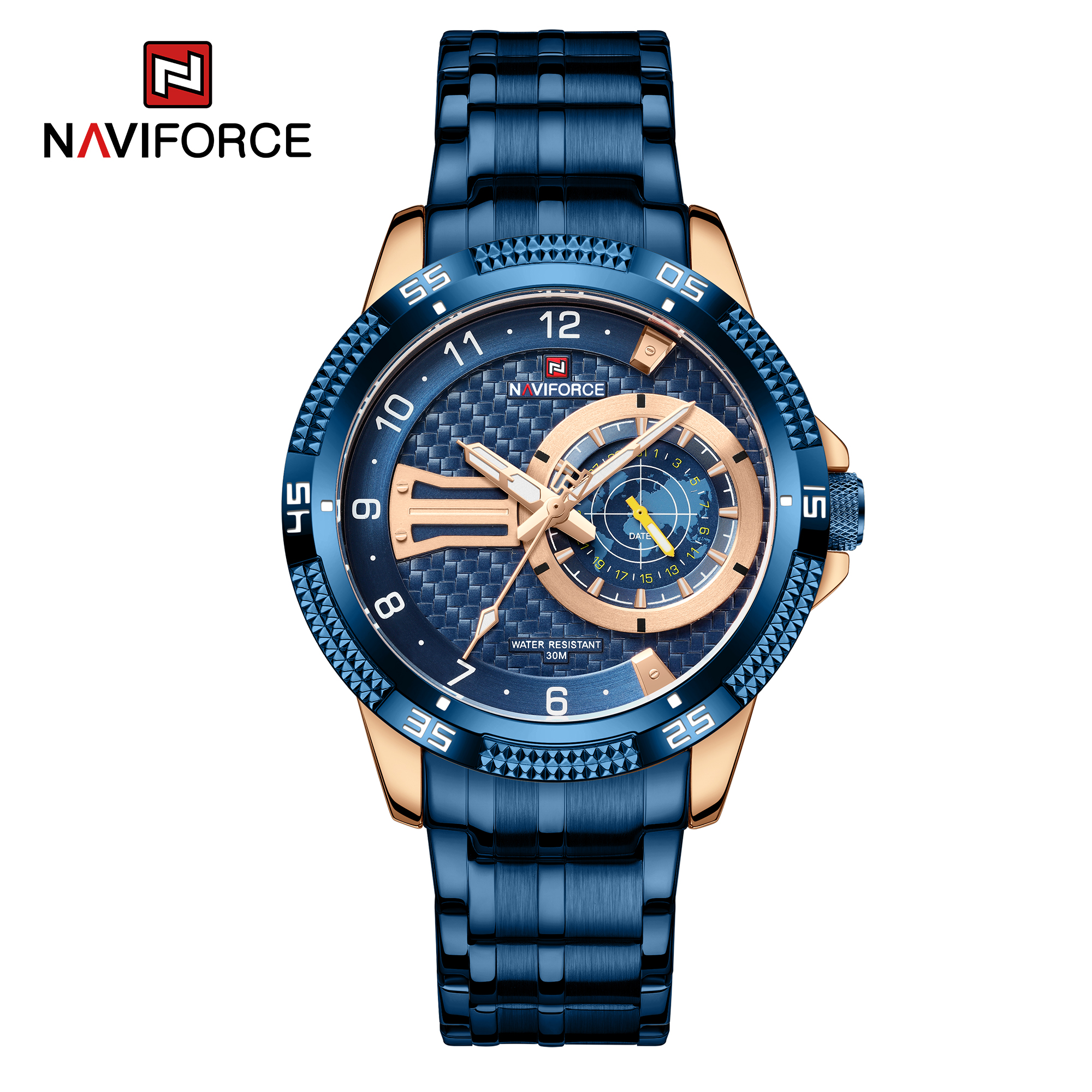ساعت مچی مردانه نیوی فورس مدل naviforce 9206 - ابی تیره