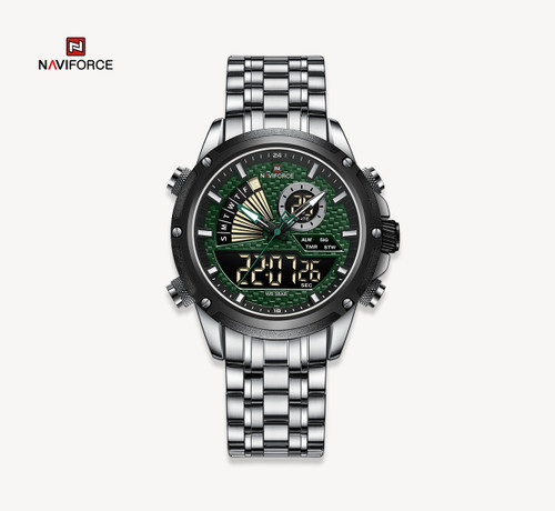ساعت مچی مردانه نیوی فورس مدل naviforce 9205 - سبز