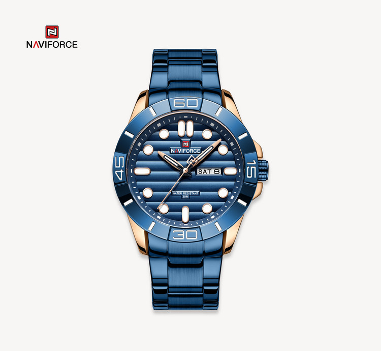 ساعت مچی مردانه نیوی فورس مدل naviforce 9198 - آبی