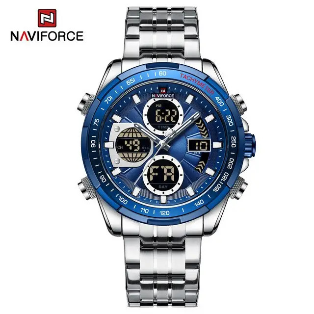 ساعت مچی مردانه نیوی فورس استیل مدل Naviforce 9197 - آبی
