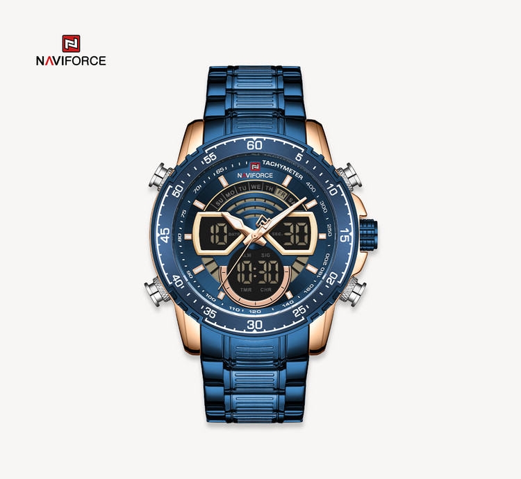ساعت مچی مردانه نیوی فورس مدل naviforce 9189 - آبی