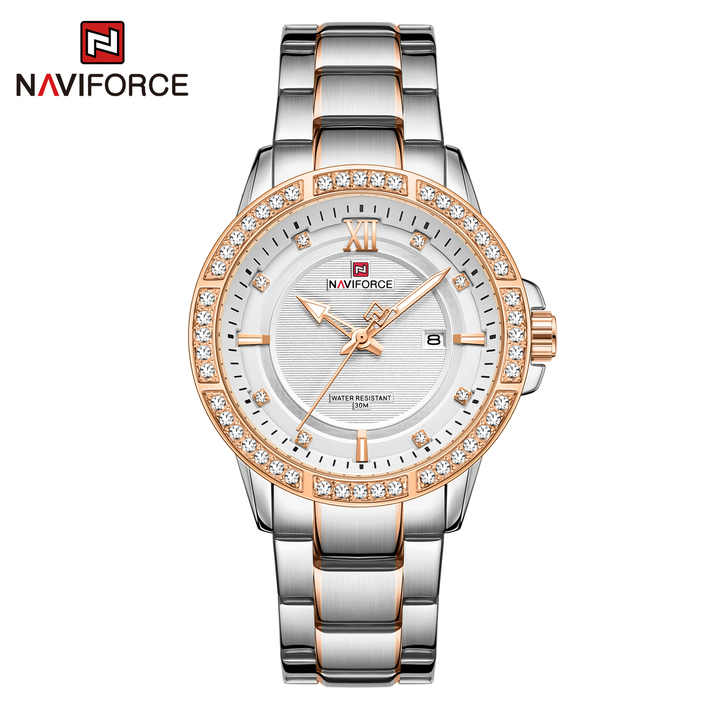 ساعت مچی مردانه نیوی فورس مدل naviforce 9187 - نقره ای