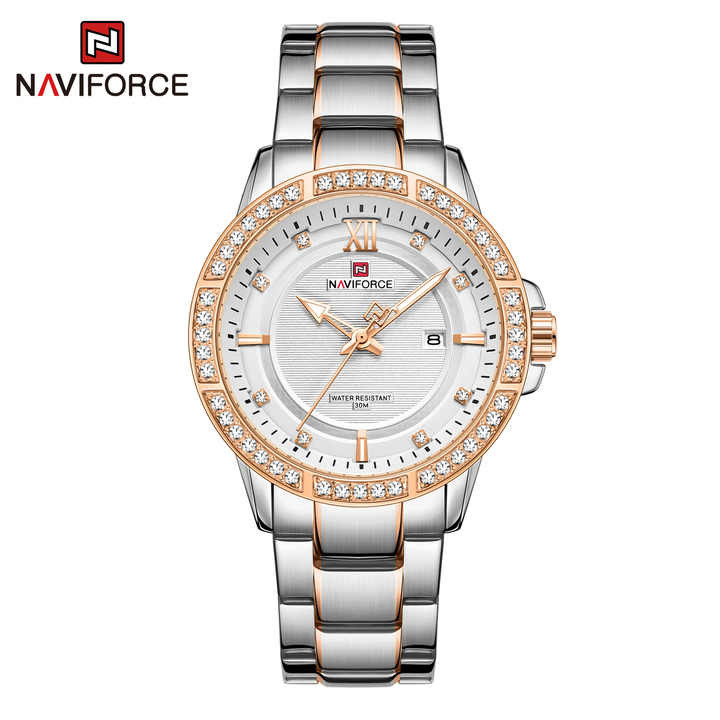 ساعت مچی مردانه نیوی فورس مدل naviforce 9187 - نقره ای