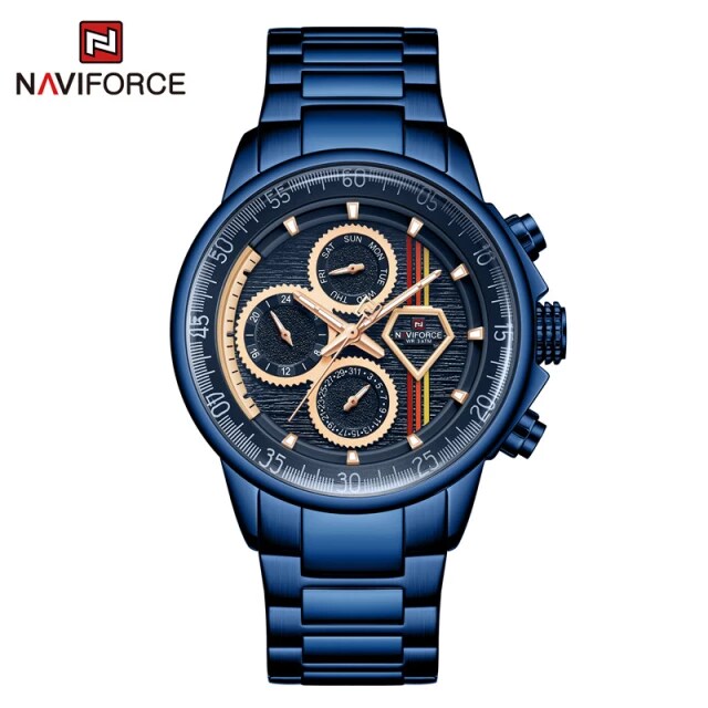 ساعت مچی مردانه نیوی فورس مدل naviforce 9184 - آبی