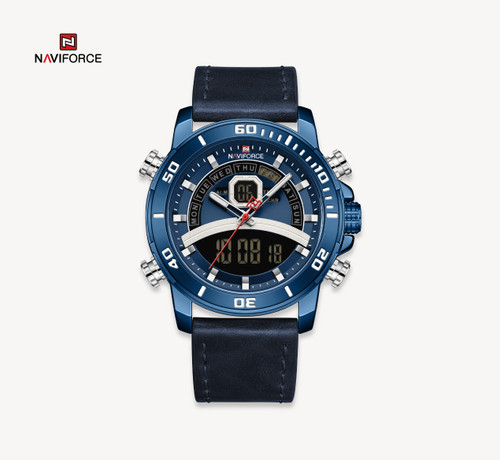 ساعت مچی مردانه نیوی فورس مدل naviforce 9181 - آبی