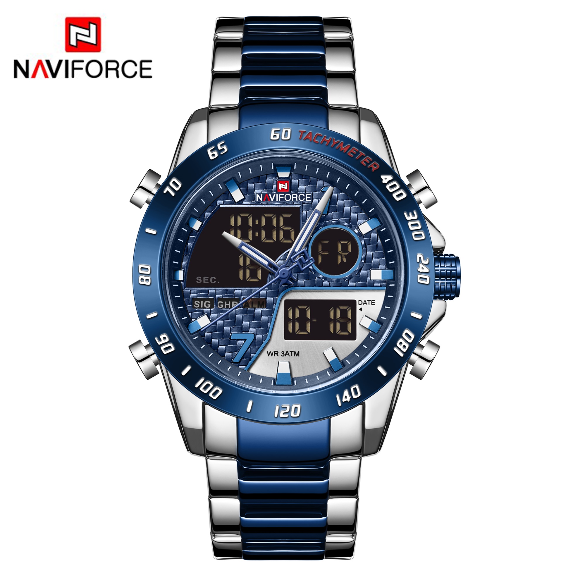 ساعت مچی مردانه نیوی فورس مدل naviforce 9171 - آبی