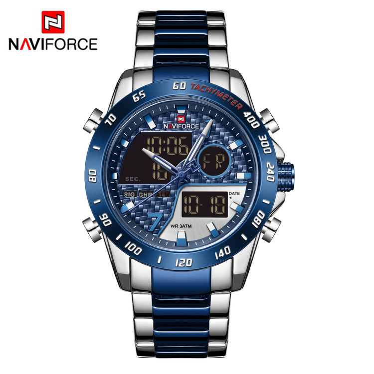 ساعت مچی مردانه نیوی فورس مدل naviforce 9171 - آبی