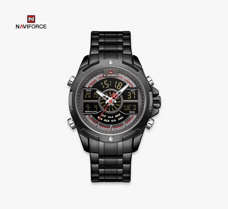ساعت مچی مردانه نیوی فورس مدل naviforce 9170 - مشکی