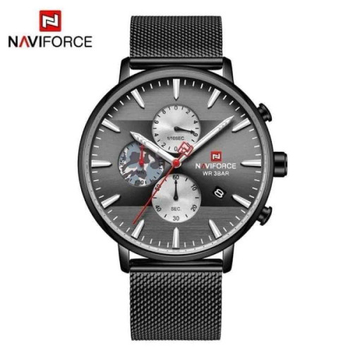 ساعت مچی مردانه نیوی فورس مدل naviforce 9169 - مشکی