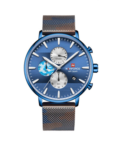 ساعت مچی مردانه نیوی فورس مدل naviforce 9169 - آبی