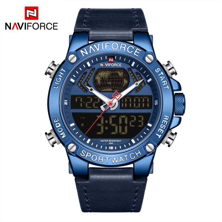 ساعت مچی مردانه نیوی فورس مدل naviforce 9164 - آبی