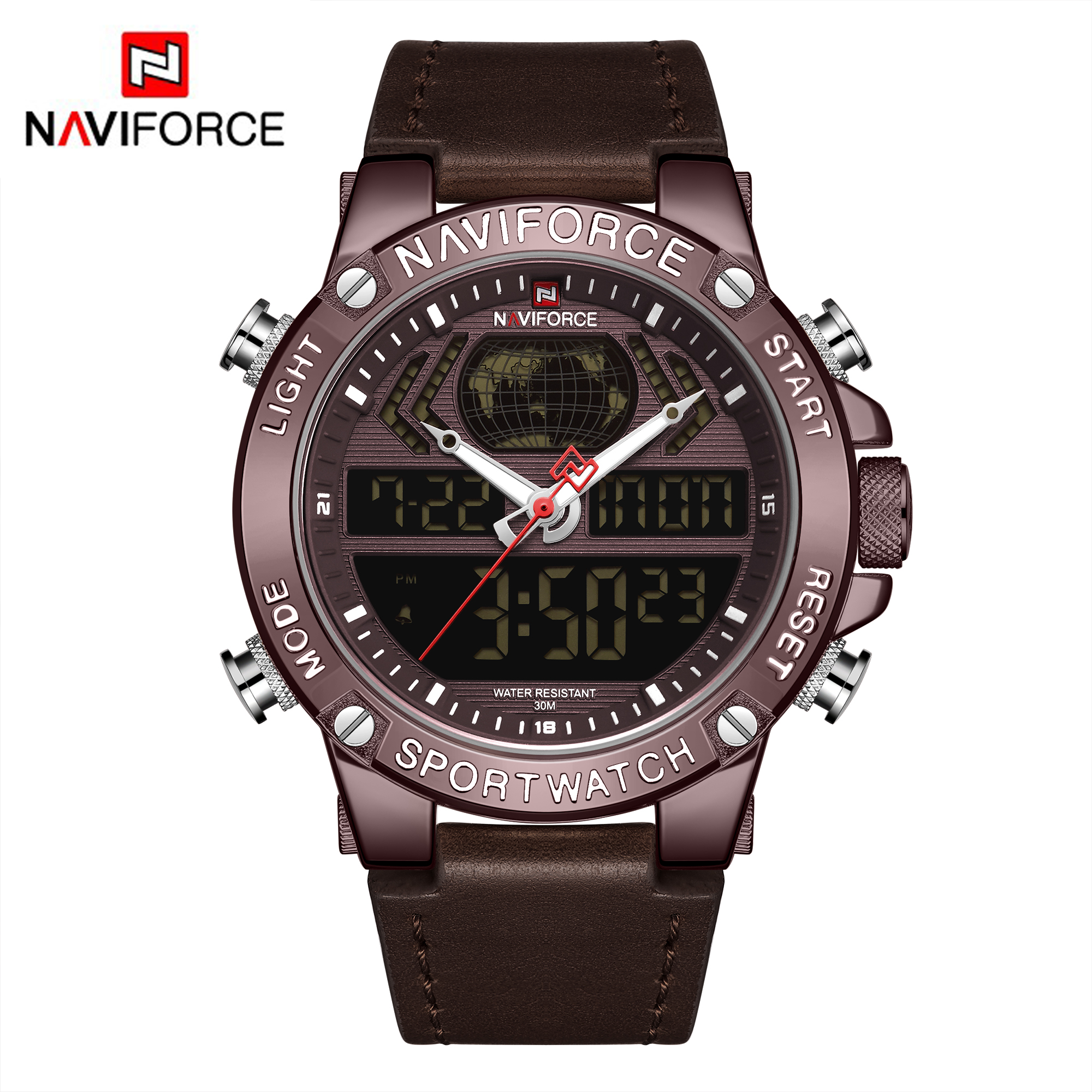ساعت مچی مردانه نیوی فورس مدل naviforce 9164 - کافی