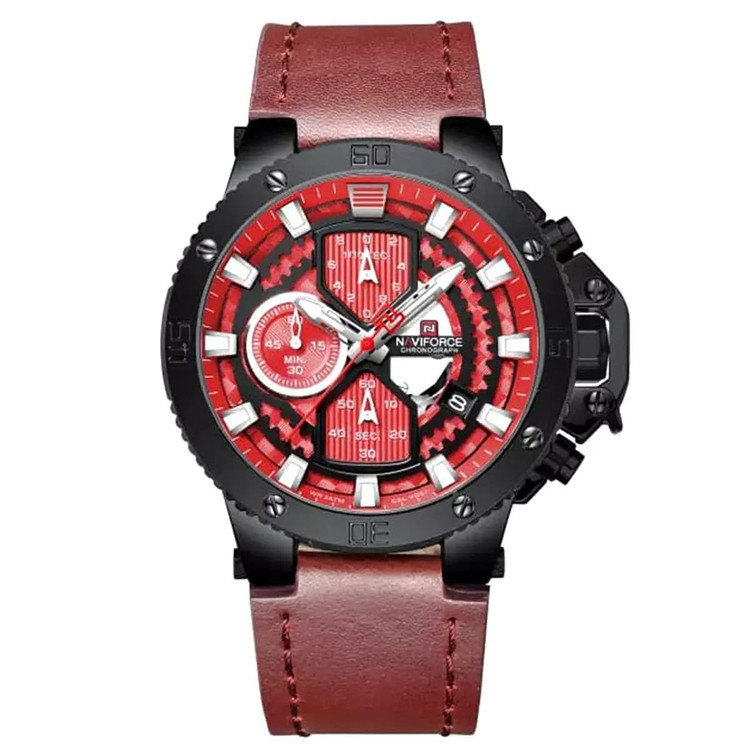 ساعت مچی مردانه نیوی فورس مدل naviforce 9159 - قرمز