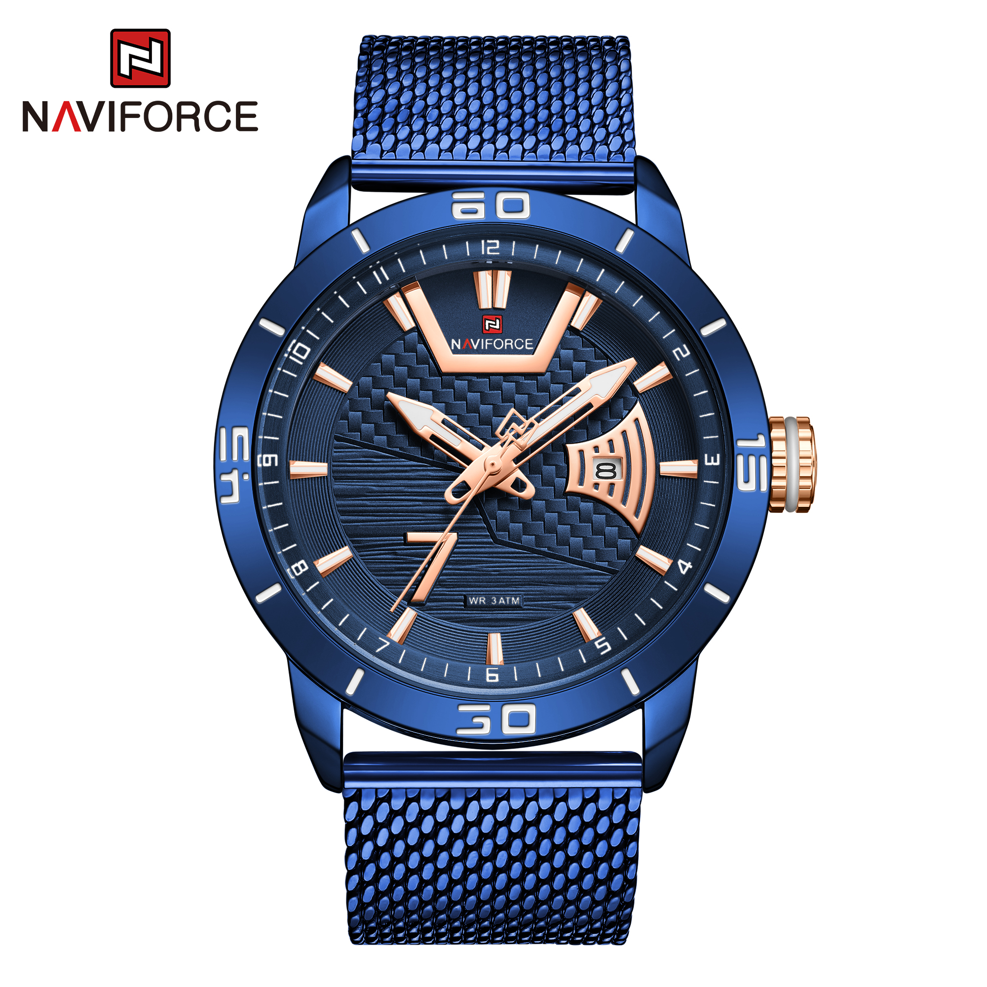 ساعت مچی مردانه نیوی فورس مدل naviforce 9155 - آبی