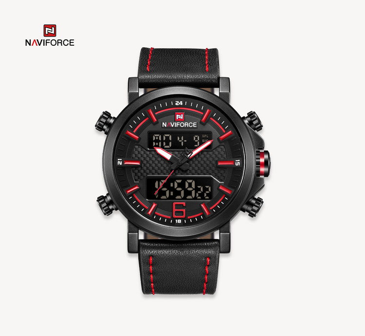 ساعت مچی مردانه نیوی فورس مدل Naviforce 9135 - قرمز
