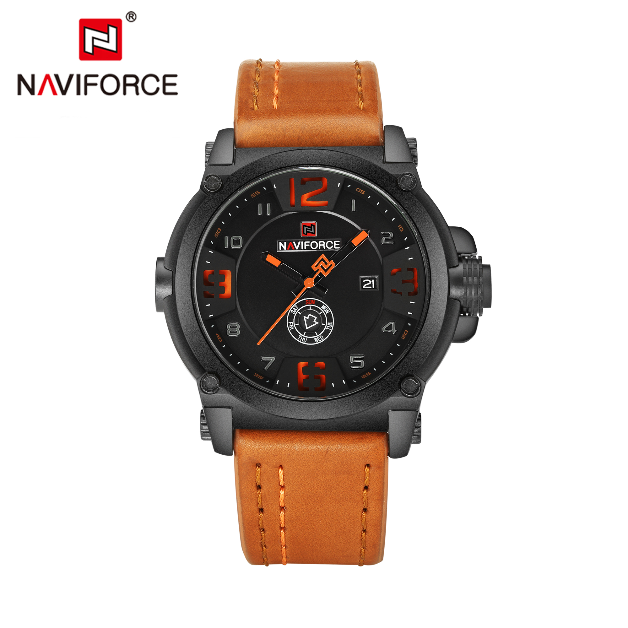 ساعت مچی مردانه نیوی فورس مدل NAVIFORCE 9099 - نارنجی