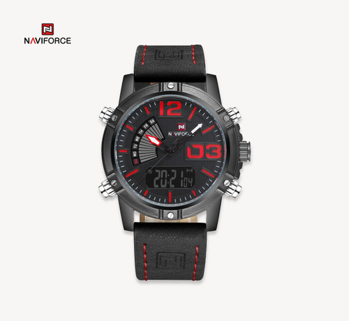 ساعت مچی مردانه نیوی فورس مدل Naviforce 9095 - قرمز