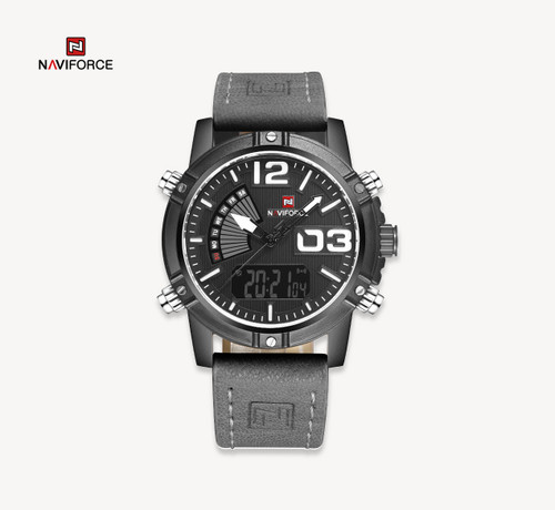 ساعت مچی مردانه نیوی فورس مدل Naviforce 9095 - خاکستری