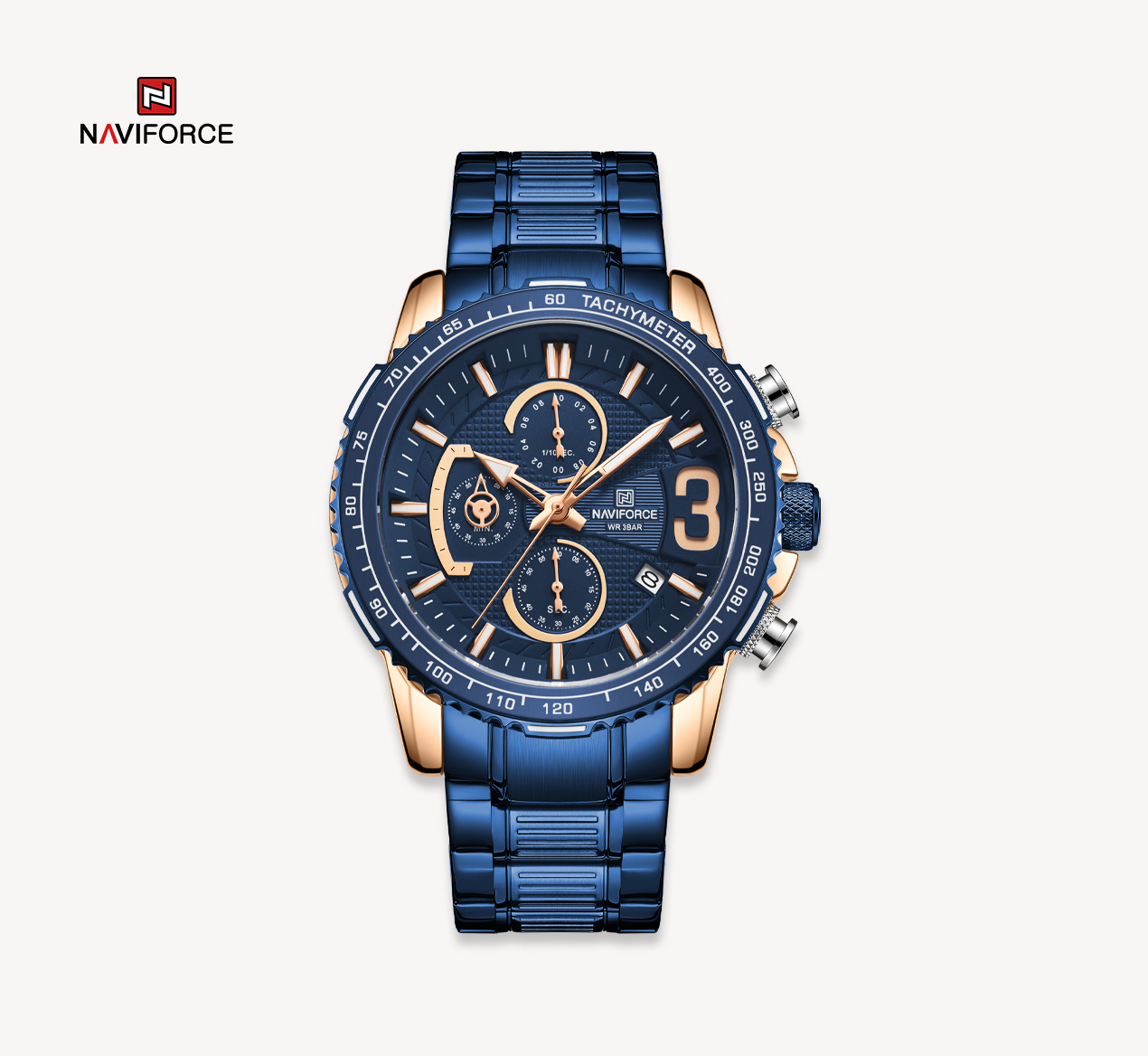 ساعت مچی مردانه نیوی فورس مدل Naviforce 8017 - آبی