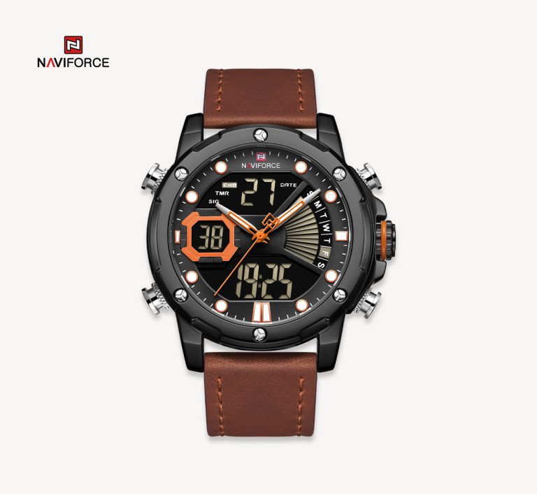 ساعت مچی مردانه نیوی فورس چرمی مدل Naviforce 9172 - چرم قهوه ای