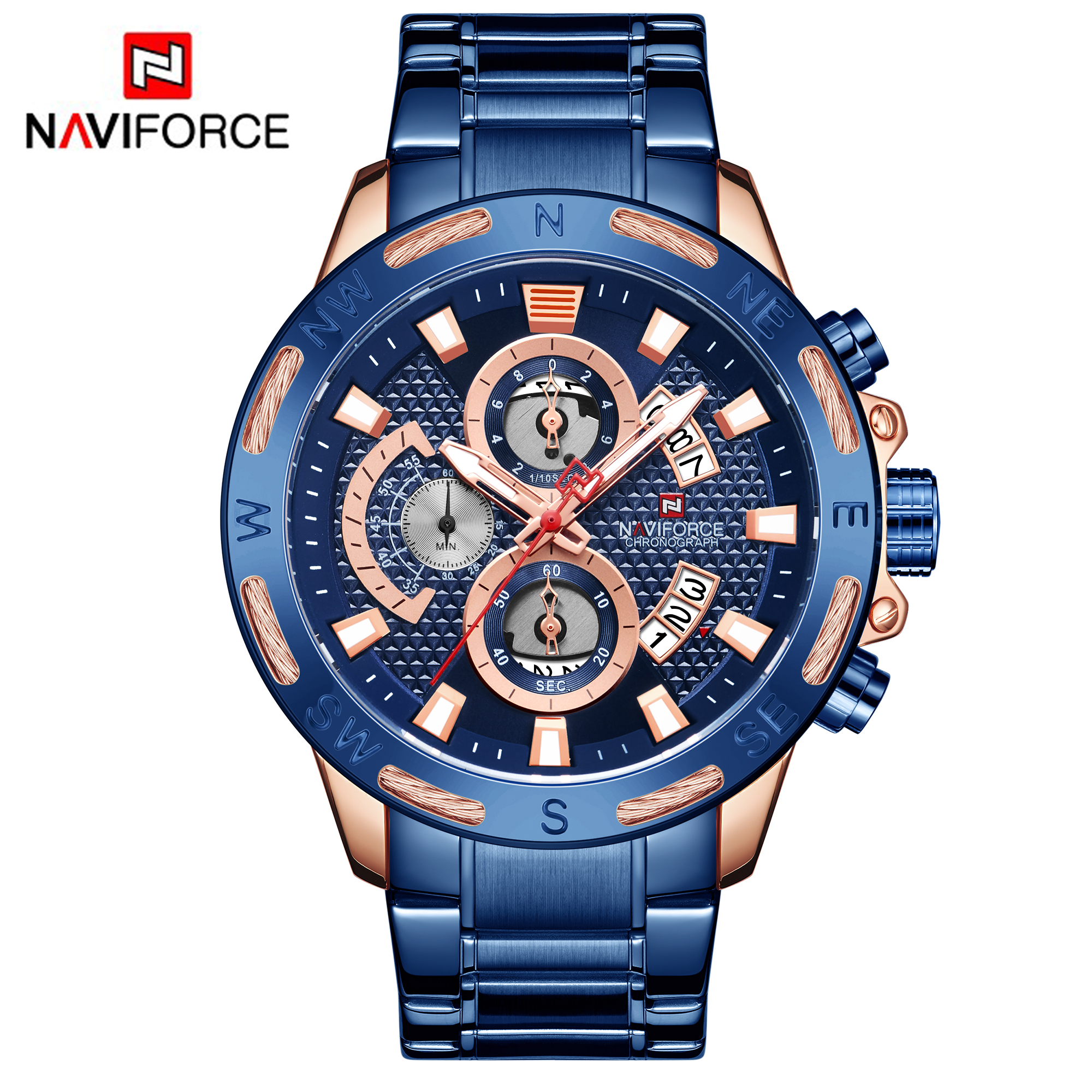 ساعت مچی مردانه نیوی فورس مدل NAVIFORCE 9165 - آبی