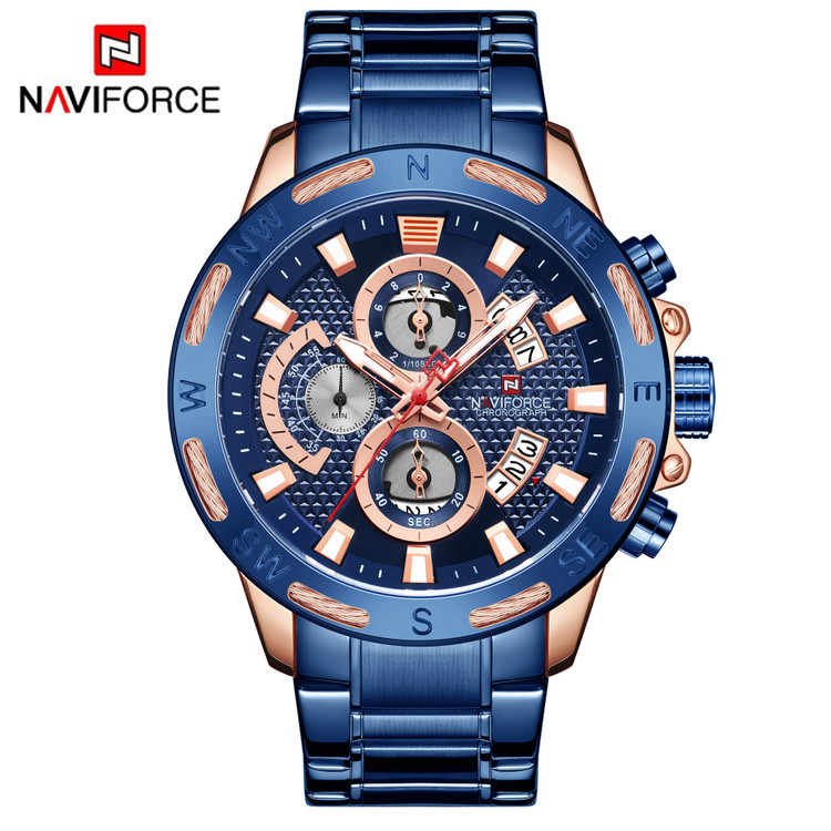 ساعت مچی مردانه نیوی فورس مدل NAVIFORCE 9165 - آبی