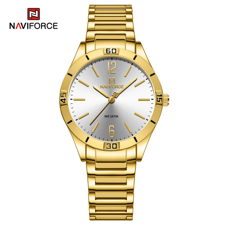ساعت مچی زنانه نیوی فورس مدل NAVIFORCE 5029 - طلایی