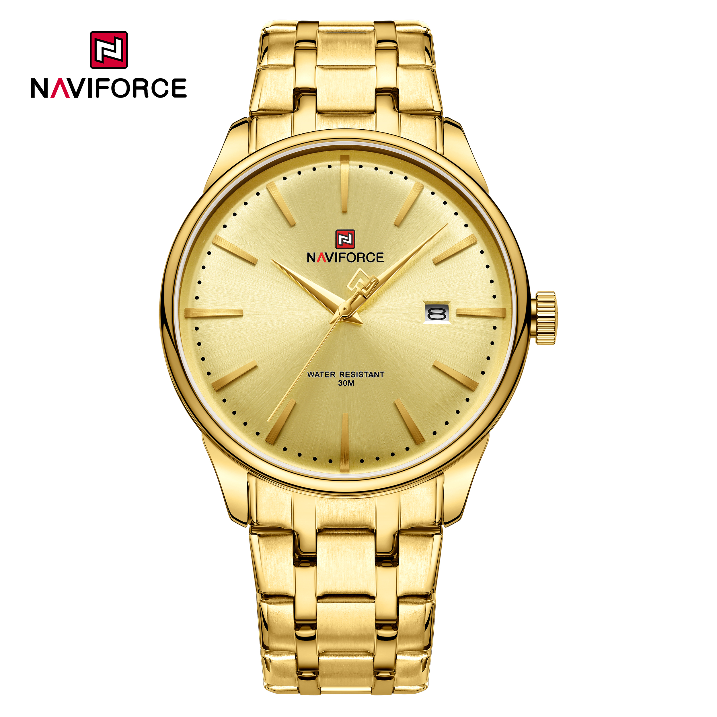 ساعت مچی مردانه نیوی فورس مدل NAVIFORCE 9230 - طلایی