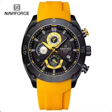 ساعت مچی مردانه نیوی فورس مدل NAVIFORCE 8038 - مشکی زرد