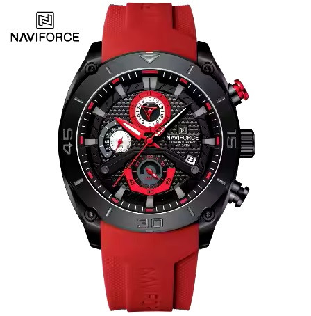 ساعت مچی مردانه نیوی فورس مدل NAVIFORCE 8038 - مشکی قرمز