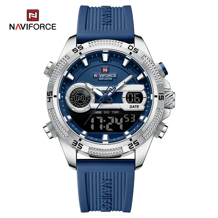 ساعت مچی مردانه نیوی فورس مدل NAVIFORCE 9223 - نقره ای ابی