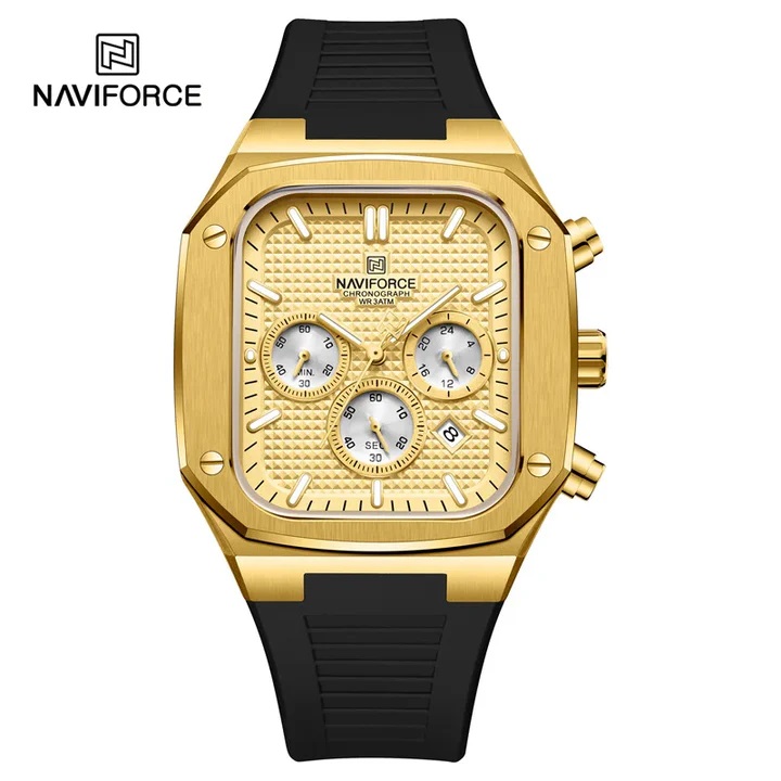 ساعت مچی مردانه نیوی فورس مدل NAVIFORCE 8037 - طلایی مشکی