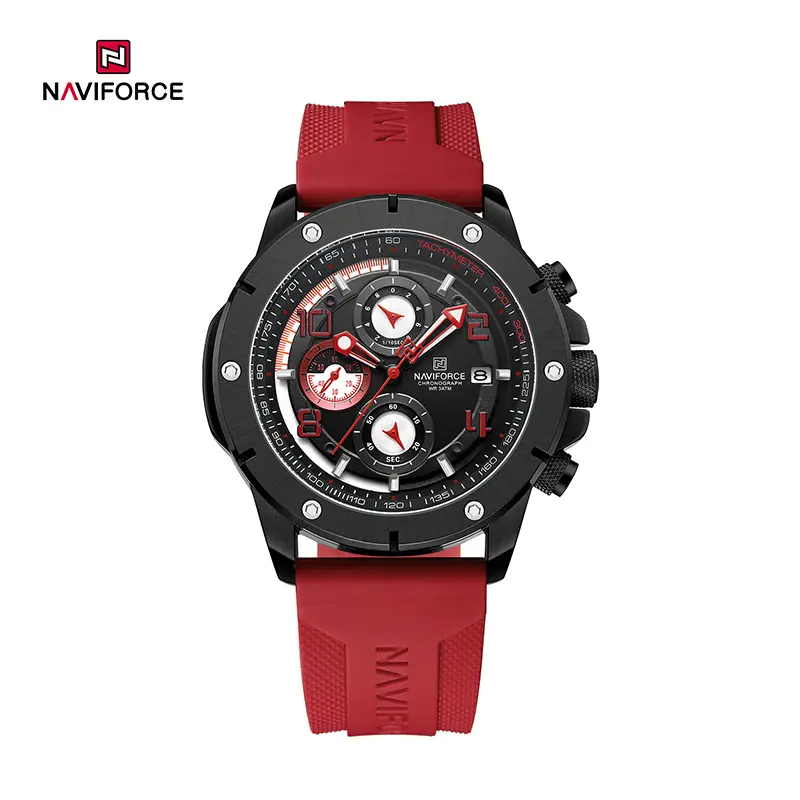 ساعت مچی مردانه نیوی فورس مدل NAVIFORCE 8034 - مشکی قرمز