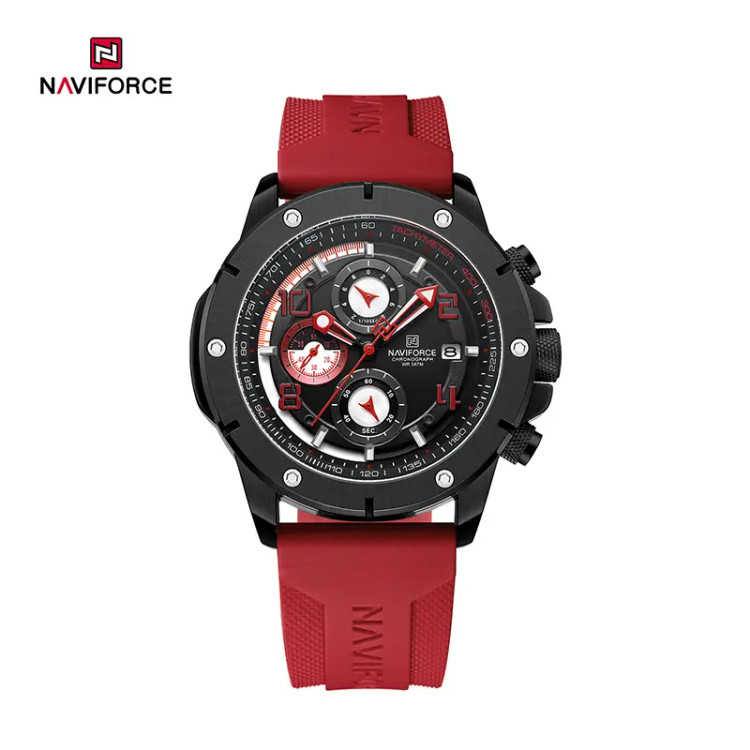 ساعت مچی مردانه نیوی فورس مدل NAVIFORCE 8034 - مشکی قرمز