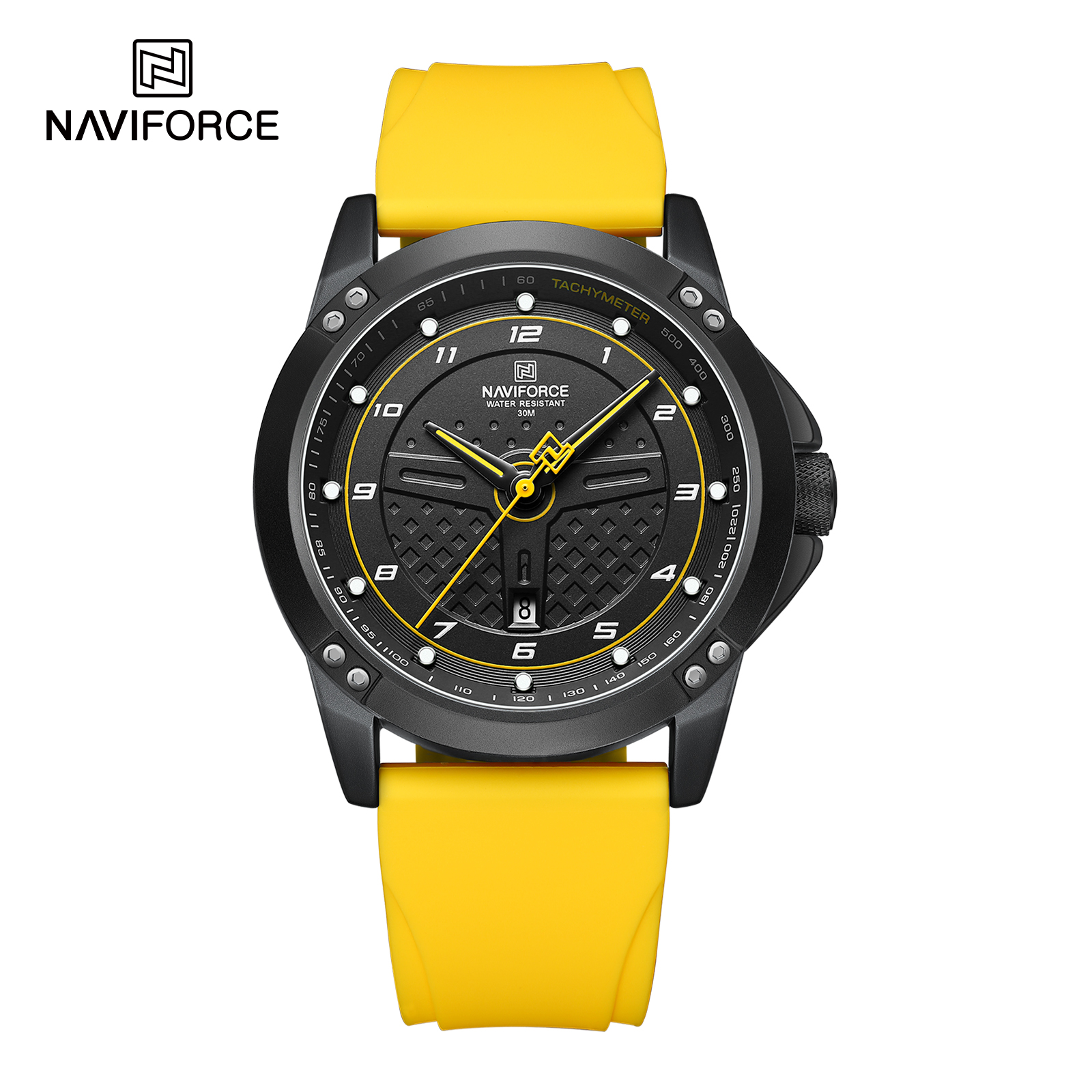 ساعت مچی مردانه نیوی فورس مدل NAVIFORCE 8031 - زرد
