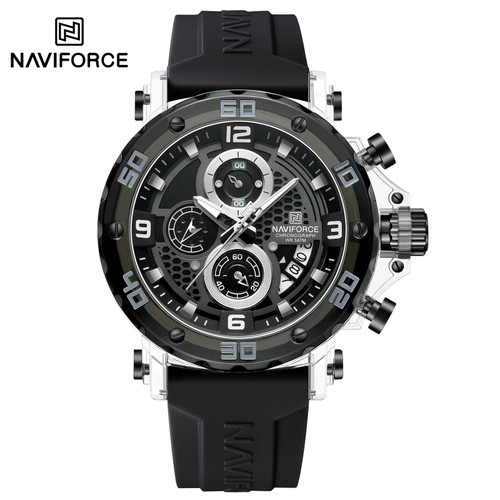 ساعت مچی مردانه نیوی فورس مدل NAVIFORCE 7123 - سفید مشکی