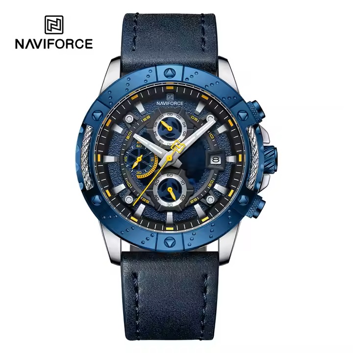 ساعت مچی مردانه نیوی فورس مدل NAVIFORCE 8055 - نقره ای ابی