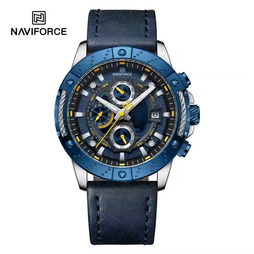ساعت مچی مردانه نیوی فورس مدل NAVIFORCE 8055 - نقره ای ابی