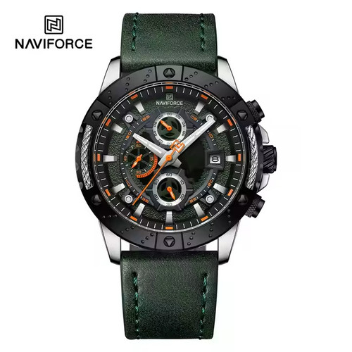ساعت مچی مردانه نیوی فورس مدل NAVIFORCE 8055 - نقره ای سبز