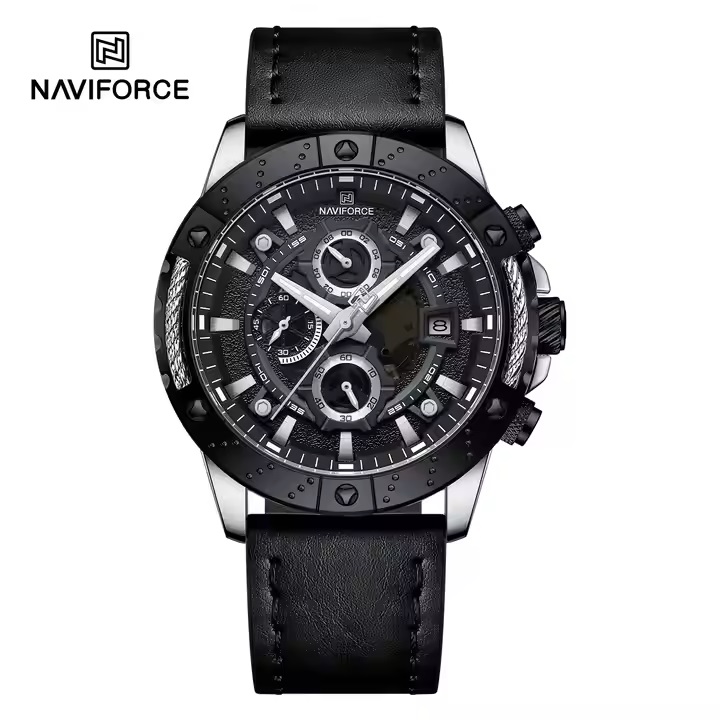 ساعت مچی مردانه نیوی فورس مدل NAVIFORCE 8055 - نقره ای مشکی