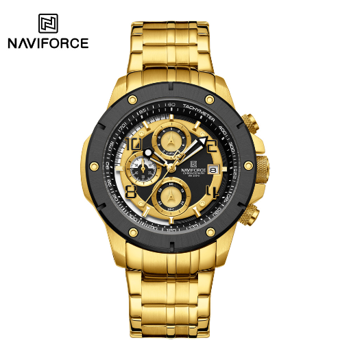 ساعت مچی مردانه نیوی فورس مدل NAVIFORCE 8056 - طلایی مشکی