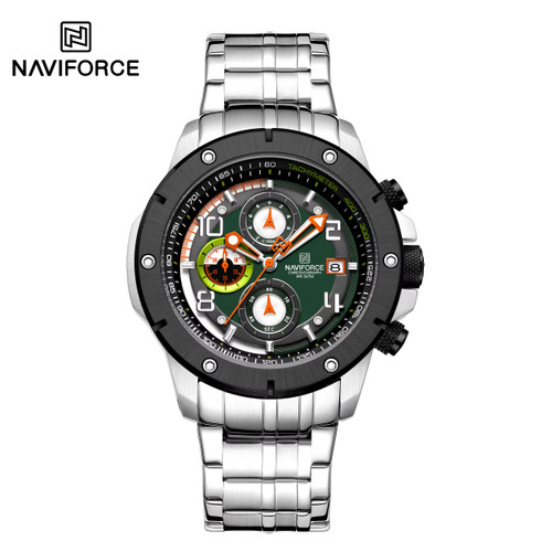 ساعت مچی مردانه نیوی فورس مدل NAVIFORCE 8056 - نقره ای سبز