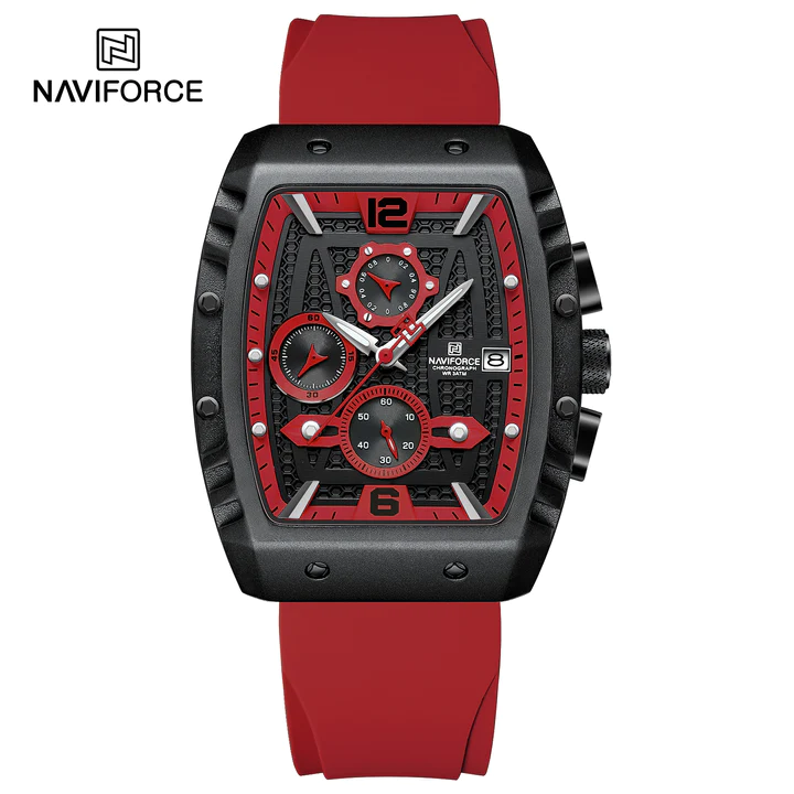 ساعت مچی مردانه نیوی فورس مدل NAVIFORCE 8025 - مشکی قرمز