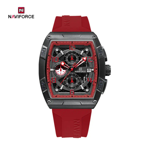 ساعت مچی مردانه نیوی فورس مدل NAVIFORCE 8052 - مشکی قرمز