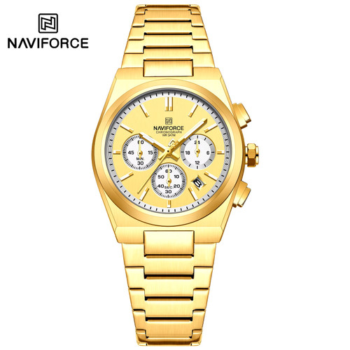 ساعت مچی زنانه نیوی فورس مدل NAVIFORCE 8048 - طلایی