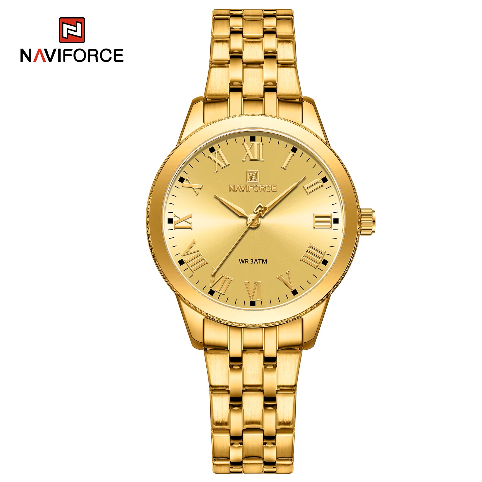 ساعت مچی زنانه نیوی فورس مدل NAVIFORCE 5032 - طلایی